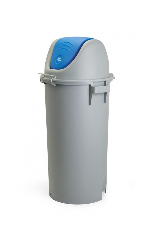 Grey bin with swinging lid and no wheels Ref. 779